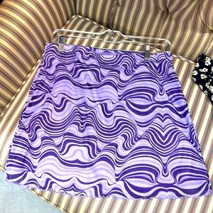 Purple mini skirt